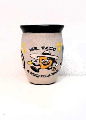 Clay jar with Logo   20 oz.