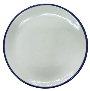 Round Plate Blue Line 8"